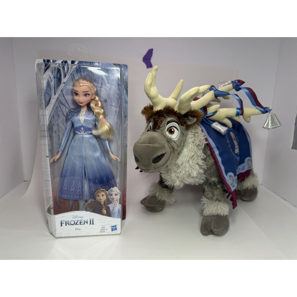 Disney Frozen 2 Elsa Doll 12” - Hasbro 2019 New In Box - Disney Store Sven Plush